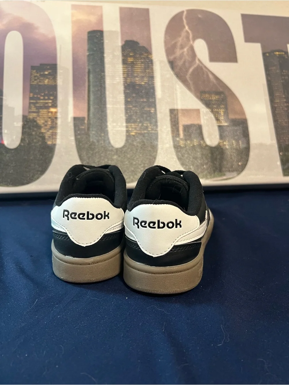 Reebok Kids Black and White Low-Top Sneakers